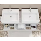 Easy 120cm-es két fiókos fürdőszobaszekrény szürke tölgy & beton