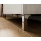 Lisbona 100cm-es 2 fiókos fürdőszobaszekrény fehér tölgy + mosdó