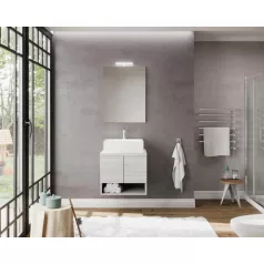   Oslo 60cm-es két ajtós fürdőszobaszekrény szürke tölgy