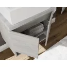 Oslo 60cm-es két ajtós fürdőszobaszekrény szürke tölgy