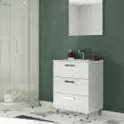 Tokyo 80 cm-es 3 fiókos fürdőszobabútor, mosdóval