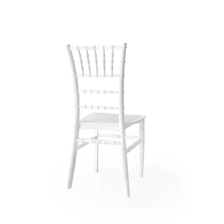 Chiavari szék - Tiffany modell, rakásolható szék fehér színben