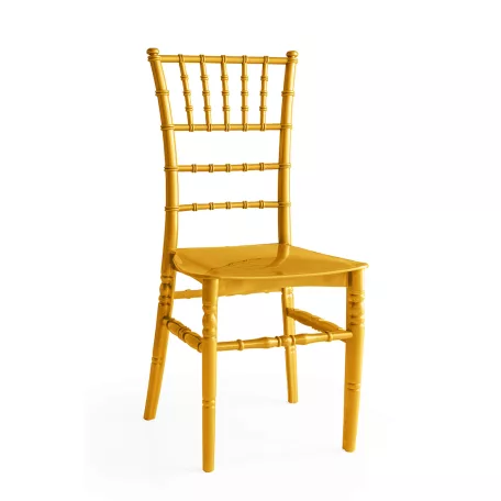 Chiavari szék - Tiffany modell, rakásolható szék arany színben