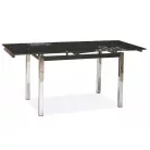 GD-017 asztal, 110X74, króm, fekete