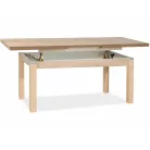 Kleopátra asztal és dohányzóasztal, 124X64, Sonoma tölgy, Sonoma tölgy