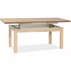   Kleopátra asztal és dohányzóasztal, 124X64, Sonoma tölgy, Sonoma tölgy