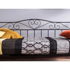 Burmai ágy, 208X96, fekete