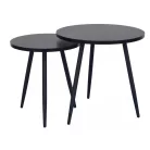 Cleo dohányzóasztal szett, fekete, fekete