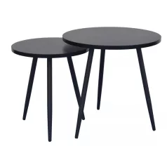 Cleo dohányzóasztal szett, fekete, fekete