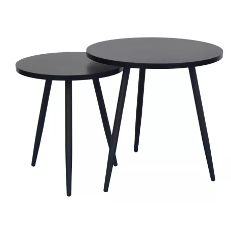 Cleo dohányzóasztal szett, fekete, fekete