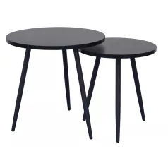 Cleo dohányzóasztal szett, fekete, fekete