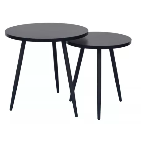 Cleo dohányzóasztal szett, fekete, fekete