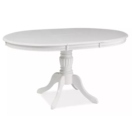 Olivia asztal, 106X106, fehér, fehér