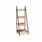 Matis A könyvespolc, 52X48, sötétbarna, tölgy