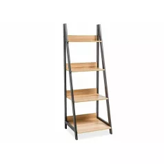 Matis A könyvespolc, 52X48, sötétbarna, tölgy