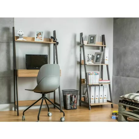 Matis A könyvespolc, 52X48, sötétbarna, tölgy