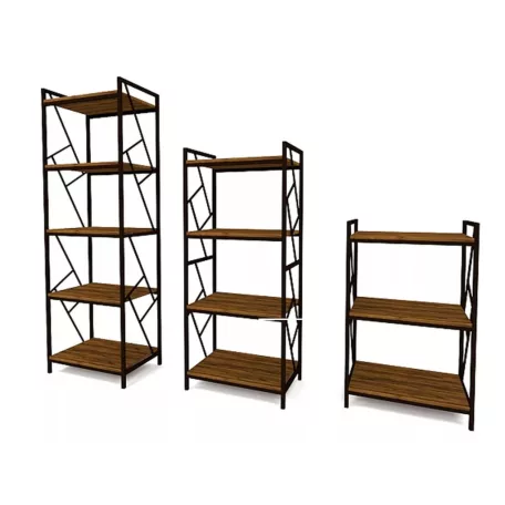 Tablo R5 polc, 60X40, sötétbarna, tölgy