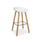 Sting bárszék, tölgy, fehér