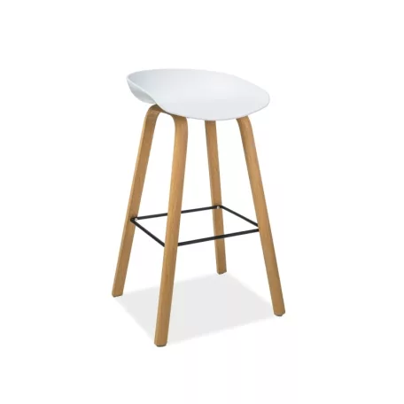 Sting bárszék, tölgy, fehér