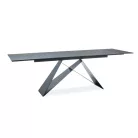 Westin asztal, 160X90, fekete, fekete