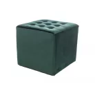 Lori bársony puff, zöld