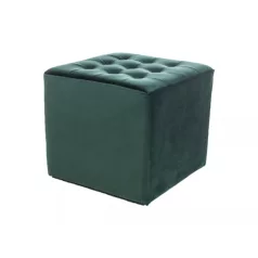 Lori bársony puff, zöld