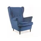 Lord bársony fotel, kék