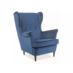 Lord bársony fotel, kék