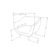 Elite 1 bársony fotel, wenge, szürke
