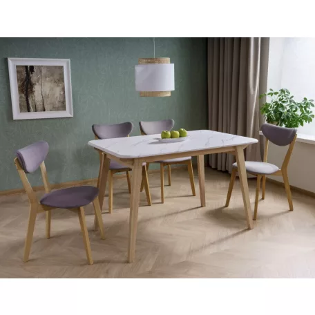 Brando szék, tölgy, szürke