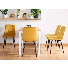 Adam 100 asztal, 100X60, fehér, lancelot tölgy