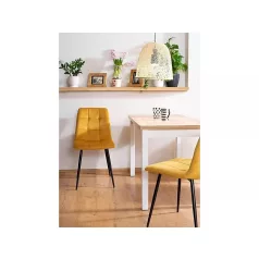 Adam 120 asztal, 120X68, fehér, lancelot tölgy