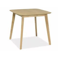 Mosso III asztal, 80X80, tölgy, tölgy