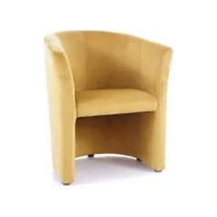 TM-1 bársony fotel, 67X60, curry