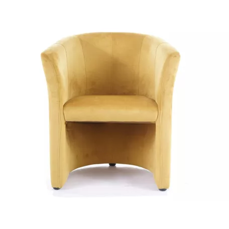 TM-1 bársony fotel, 67X60, curry