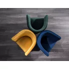 TM-1 bársony fotel, 67X60, curry