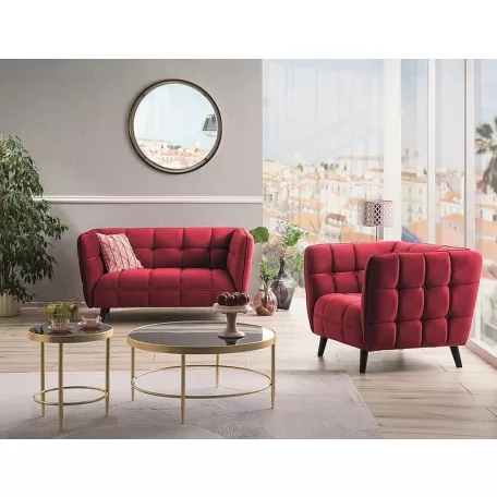 Castello Velvet 1 fotel, bordó