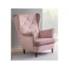 Lady bársony fotel, antik rózsaszín