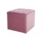 Lori bársony puff, antik rózsaszín