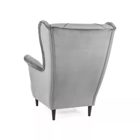 Lady bársony fotel, szürke