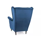 Lady bársony fotel, tengerészkék