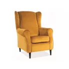 Baron bársony fotel, curry