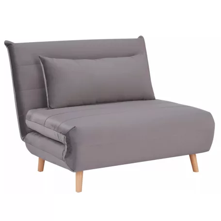 Spike bársony fotel, szürke