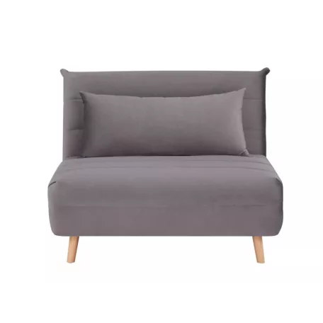 Spike bársony fotel, szürke