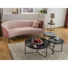 Artemida dohányzóasztal szett, fekete, fekete