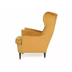 Harry bársonyfotel, curry