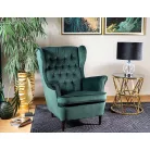 Harry bársonyfotel, zöld