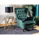 Harry bársonyfotel, zöld