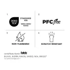 Chic H-2 bársony bárszék, fekete, fekete