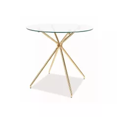 Azalea asztal, aranysárga, üveg